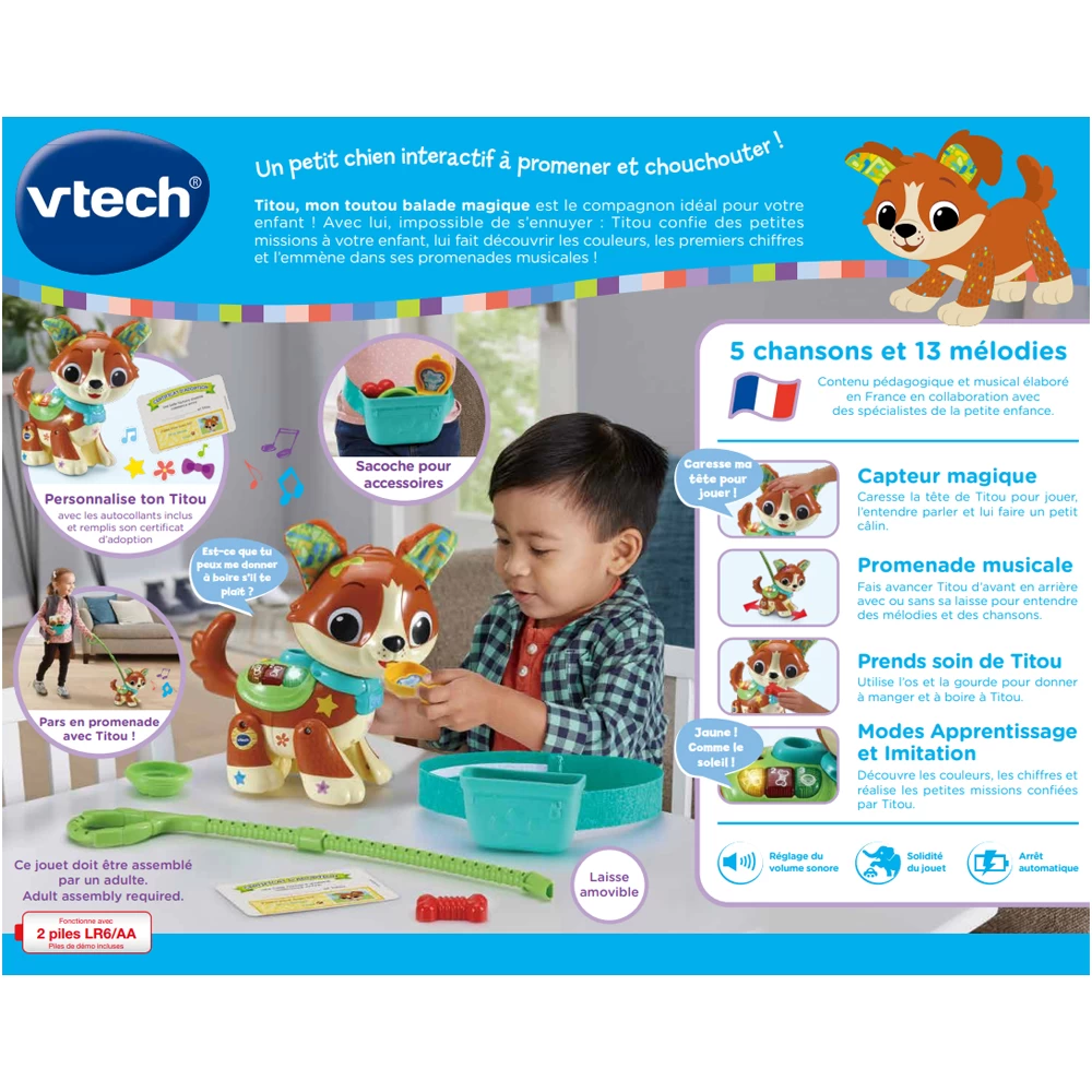 VTech Titou, Mon Toutou Balade Magique 8 VTech Titou, Mon Toutou Balade Magique – Image 8