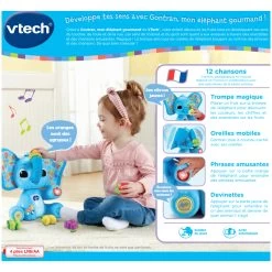 VTech Gontran, Mon éléphant Gourmand 19 VTech Gontran, Mon éléphant Gourmand -VTech Promos Boutique 80 552705 dos boite