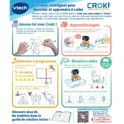VTech Croki, Mon Robot Artiste -VTech Promos Boutique 80 553705 dos boite