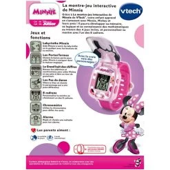 VTech La Montre-jeu Interactive De Minnie -VTech Promos Boutique 80 554265 dos boite