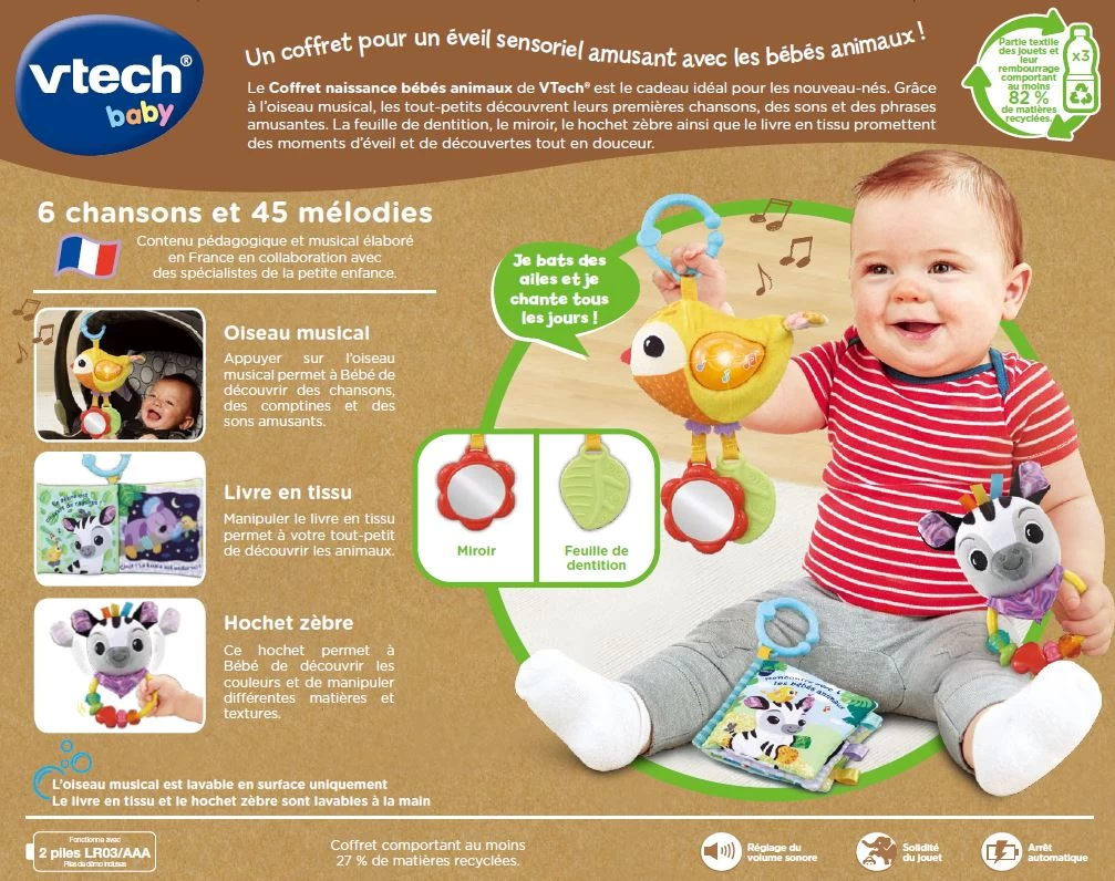 VTECH BABY Coffret Naissance Bébés Animaux 6 VTECH BABY Coffret Naissance Bébés Animaux – Image 6