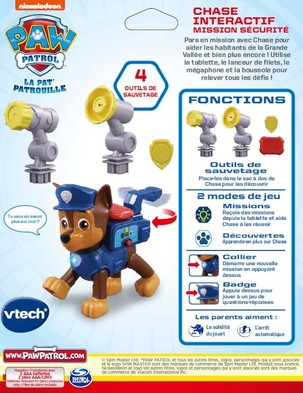 VTech Pat Patrouille - Chase Interactif : Mission Sécurité 16 VTech Pat Patrouille - Chase Interactif : Mission Sécurité – Image 16