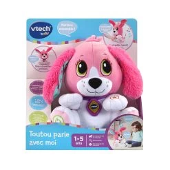 VTECH BABY Toutou Parle Avec Moi Rose - Peluche Interactive -VTech Promos Boutique 80 610155 6