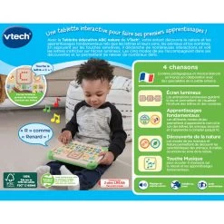 VTech Tablette éducative ABC Nature -VTech Promos Boutique 80 613505 dos boite