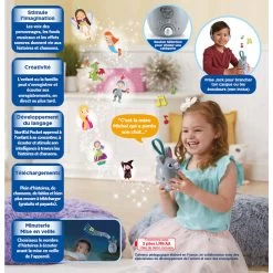 VTech Boîte à Histoires Interactive Portable StoriKid Pocket Gris -VTech Promos Boutique 80 613765 storikid pocke gris dos