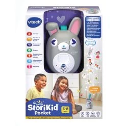 VTech Boîte à Histoires Interactive Portable StoriKid Pocket Gris -VTech Promos Boutique 80 613765 PACKAGE RECTO 1