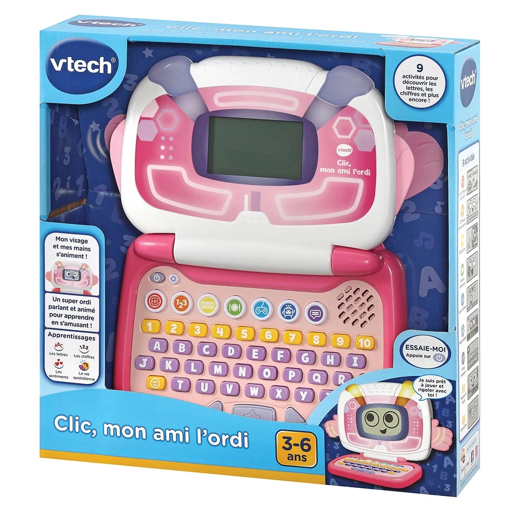 VTech Clic, Mon Ami L'ordi Rose 6 VTech Clic, Mon Ami L'ordi Rose – Image 6