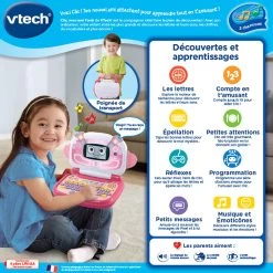 VTech Clic, Mon Ami L'ordi Rose 13 VTech Clic, Mon Ami L'ordi Rose -VTech Promos Boutique 80 615155 dos boite