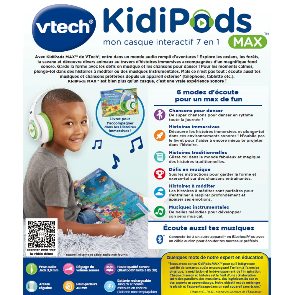 VTech KidiPods Max - Mon Casque Interactif 7 En 1 12 VTech KidiPods Max - Mon Casque Interactif 7 En 1 – Image 12