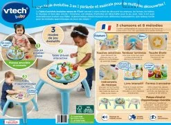 VTECH BABY Table D'activités évolutive Nature -VTech Promos Boutique 80 617205 dos boC3AEte