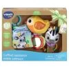Vtech Coffret Naissance Bébés Animaux, Premiers Jouets Bébé Fabriqués Avec Des Matériaux Plus Durables, Oiseau Musical, Livre En Tissu, Hochet Zèbre, Cadeau Nouveau-Né - Contenu En Français