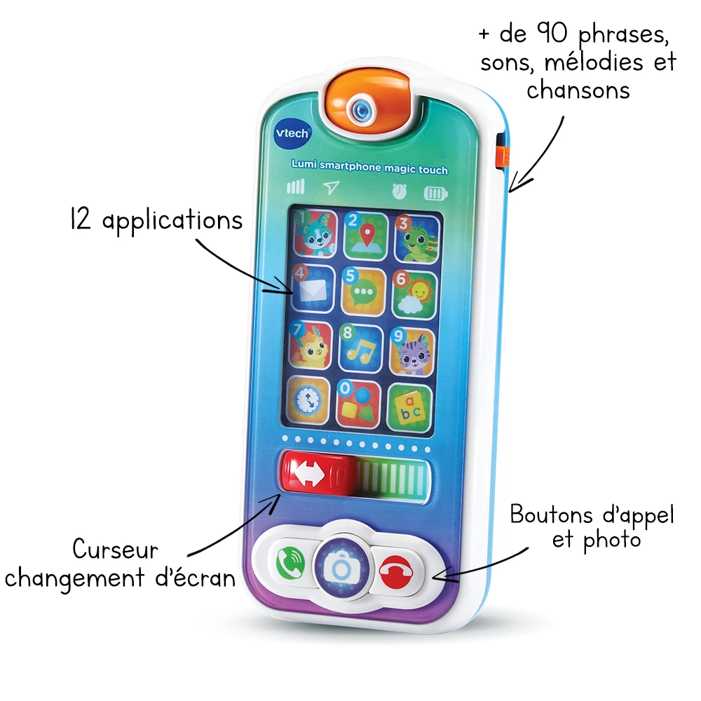 VTECH BABY Lumi Smartphone Magic Touch - Telephone Interactif 1 VTECH BABY Lumi Smartphone Magic Touch - Telephone Interactif